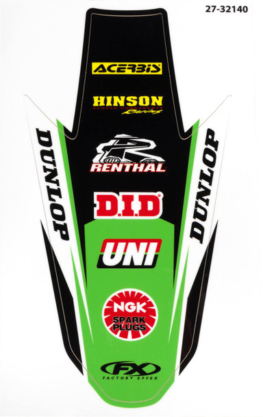 Factory Effex - 27-32140 - Rear Fender Graphic - KX 250/450