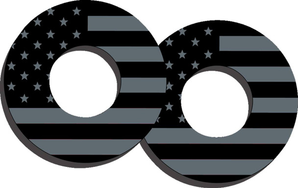 Factory Effex - 27-67200 - Grip Donuts - Flag Black/Gray