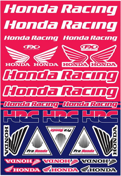 Factory Effex - 22-68332 - Decal Kit - Honda Racing