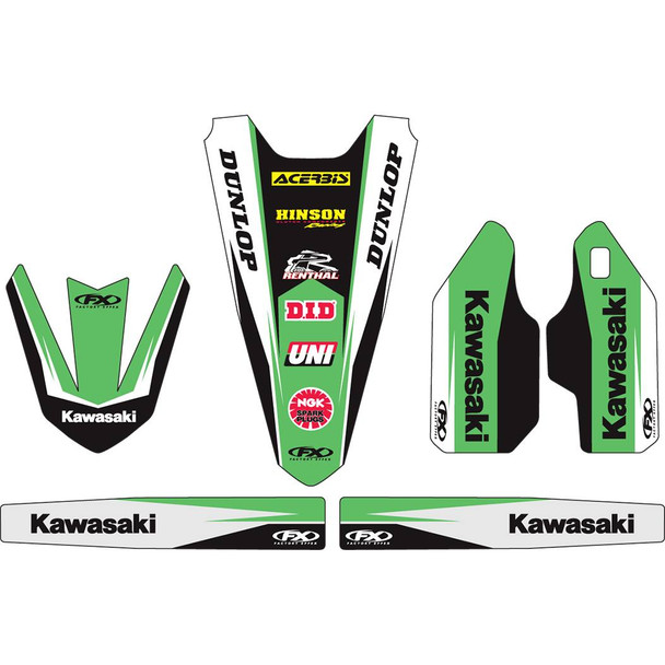 Factory Effex - 19-50114 - Trim Kit Graphic - Kawasaki