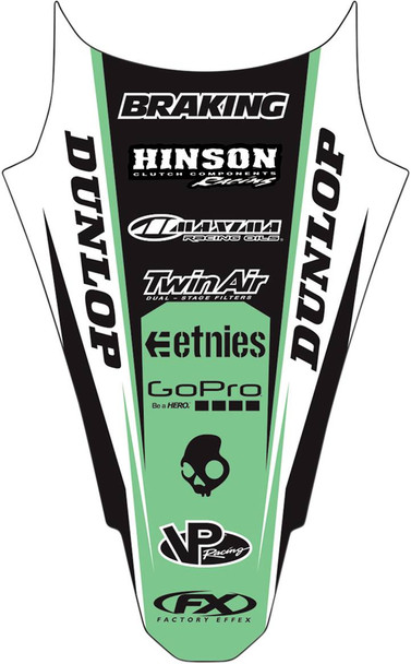 Factory Effex - 19-32130 - Rear Fender Graphic - KX 250F/450F