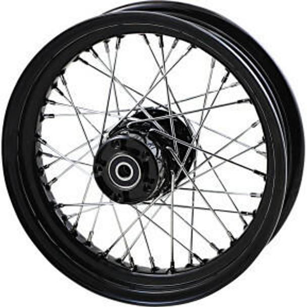  Drag Specialties - Gloss Black Laced Rear Wheel Repl. OEM #40975-00/40700-03 - 16" x 3" 