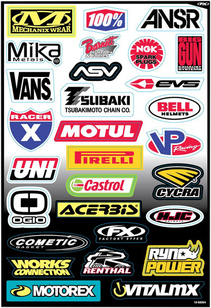 Factory Effex - 10-68004 - Decal Kit - Sponsor C