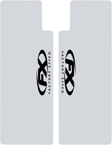 Factory Effex - 06-38008 - Fork Shield Decal - Upper - FX - Black