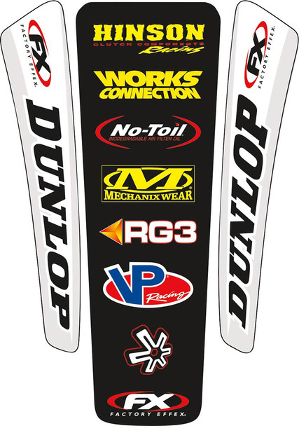 Factory Effex - 07-32020 - Rear Fender Decal Kit - Universal