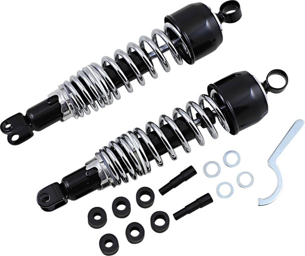 Emgo - 17-05532 - Classic Shocks - Black - Eye/Clevis - 13.4"