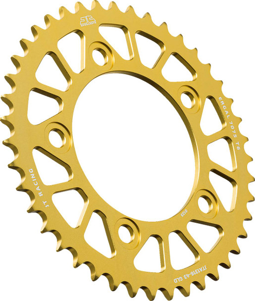 Jt Sprockets - JTA1316.43GLD - Rear Sprocket - Aluminum - 43 Tooth - Gold - Honda