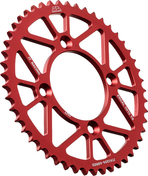 Jt Sprockets - JTA1204.49RED - Rear Sprocket - Aluminum - 49 Tooth - Red - CRF 125FB