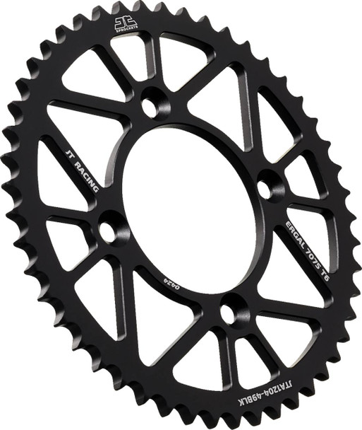 Jt Sprockets - JTA1204.49BLK - Rear Sprocket - Aluminum - 49 Tooth - Black - CRF 125FB