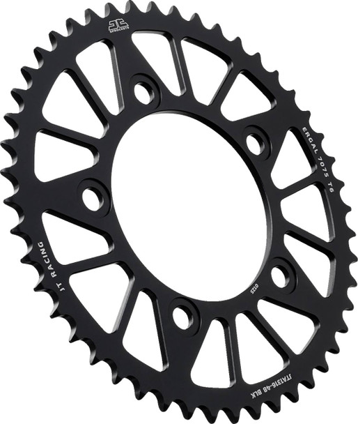 Jt Sprockets - JTA1316.48BLK - Rear Sprocket - Aluminum - 48 Tooth - Black - Honda