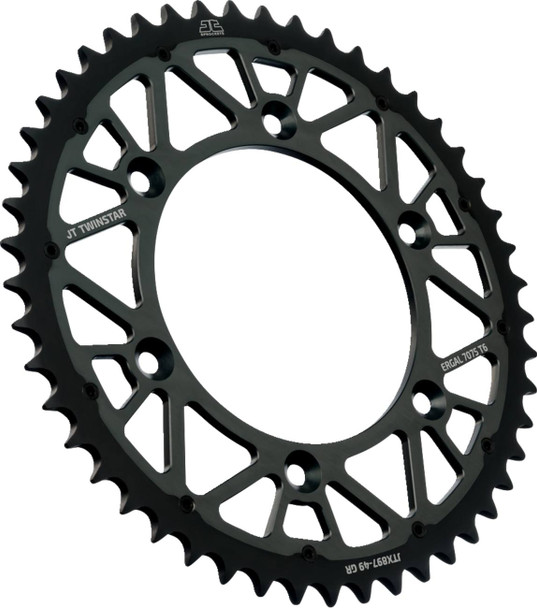 Jt Sprockets - JTX897.49GR - Steel Rear Sprocket - Graphite - 49 Tooth