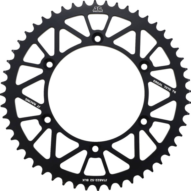 Jt Sprockets - JTA822.52BLK - Rear Sprocket - Black - 52 Tooth