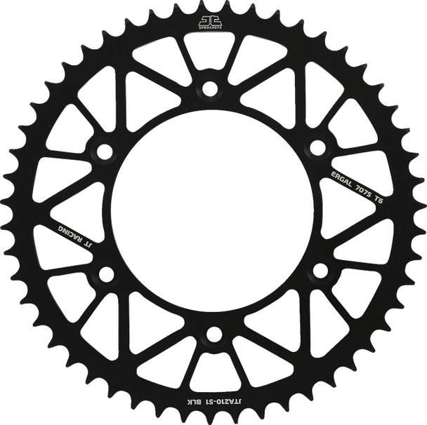 Jt Sprockets - JTA210.51BLK - Rear Sprocket - Honda - Black - 51 Tooth