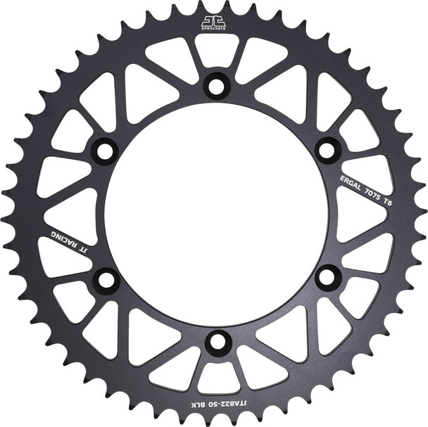 Jt Sprockets - JTA822.50BLK - Rear Sprocket - 520 - Black - 50 Tooth