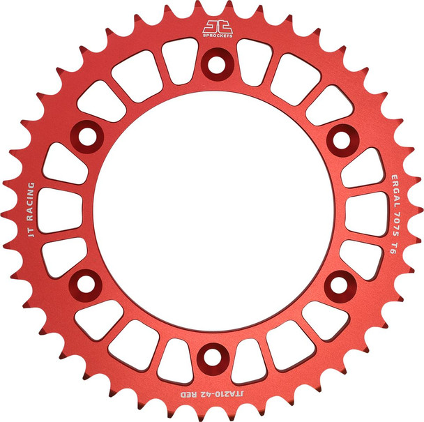 Jt Sprockets - JTA210.42RED - Rear Sprocket - Honda - Red - 42 Tooth