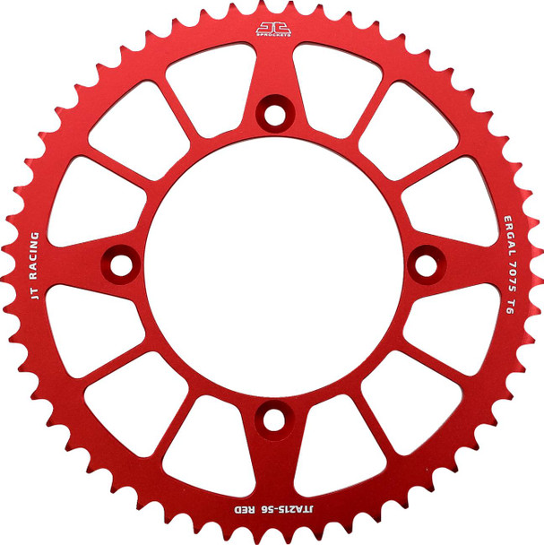 Jt Sprockets - JTA215.56RED - Rear Sprocket - Honda - Red - 56 Tooth