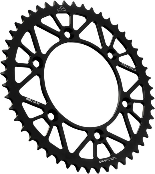 Jt Sprockets - JTA897.49BLK - Rear Sprocket - Black - 49-Tooth
