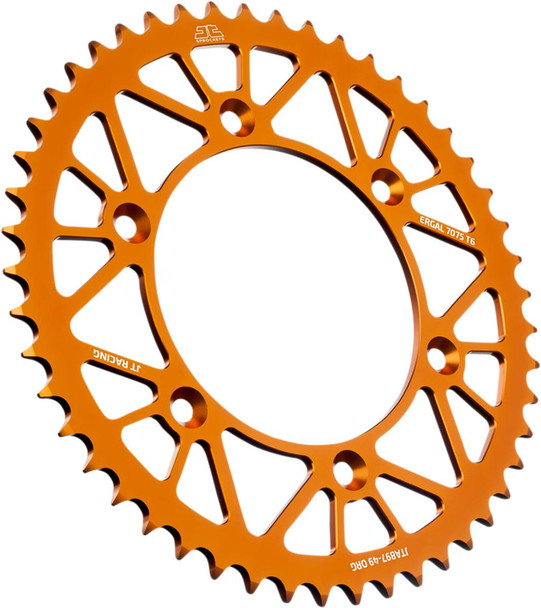 Jt Sprockets - JTA897.49ORG - Rear Sprocket - Orange - 49-Tooth