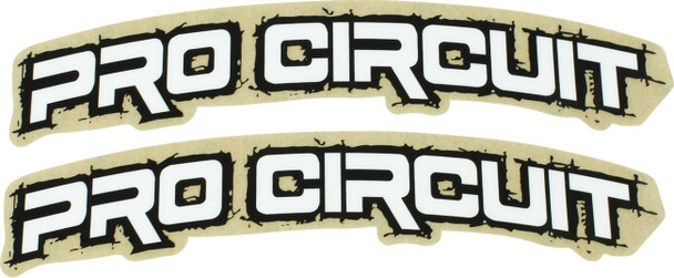 Pro Circuit - DC0010-RETRO - Font Fender Decal - Retro - White