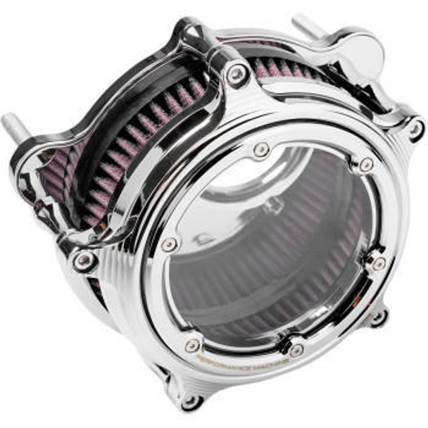  Performance Machine - Chrome Vision Series Air Cleaner fits '17 & Up Touring, '18 & Up M8 Softail Models 