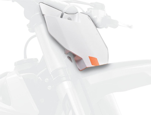 Polisport - 8666400008 - Number Plate - White - KTM SX/SXF