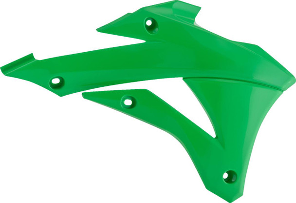 Polisport - 8417300004 - Radiator Cover - OEM Green - KX 85/100