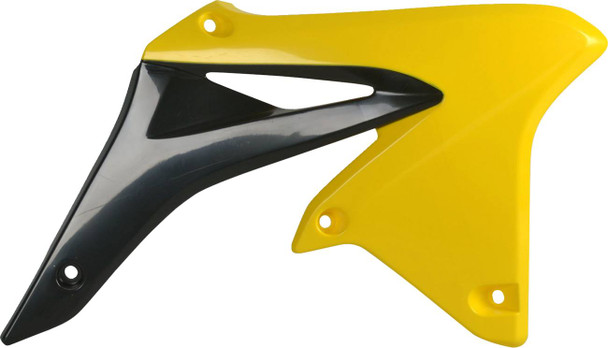 Polisport - 8413600003 - Radiator Cover - Black/ Yellow - RMZ 250