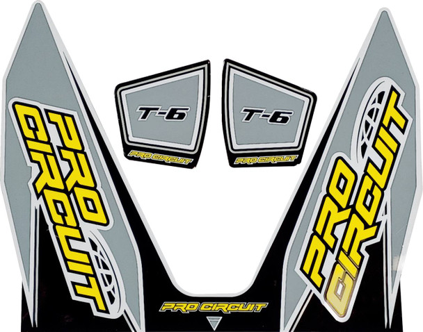 Pro Circuit - DC22T6-GRAY - T-6 Decal - Gray