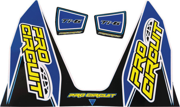 Pro Circuit - DC22TI6-DB - Ti-6 Decal - Dark Blue