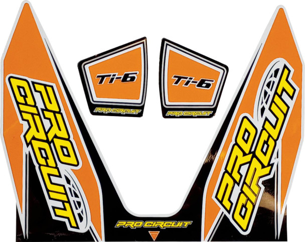 Pro Circuit - DC22TI6-ORANGE - Ti-6 Decal - Orange