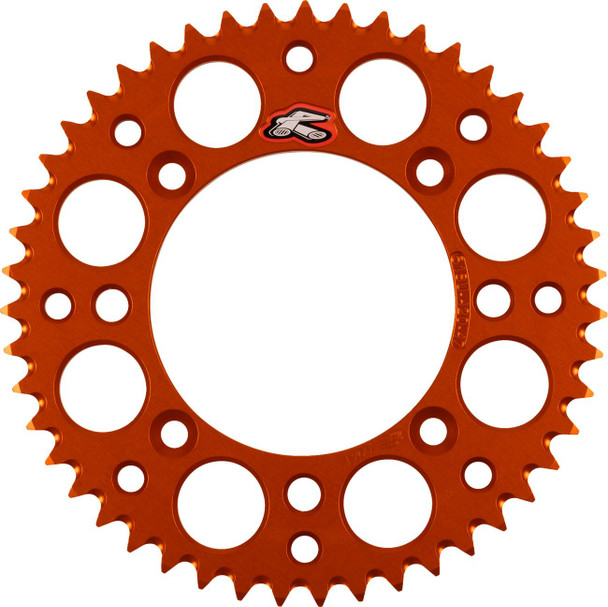 Renthal - 518U-420-47GPOR - Rear Sprocket - Aluminum - 47 Tooth - Orange - KTM