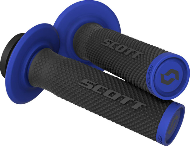 Scott - 292452-1004222 - SX II Lock-On Grip and Cam Set - Black/Blue