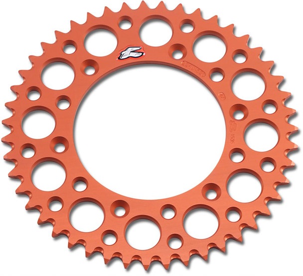 Renthal - 224U-520-47GPOR - Rear Sprocket - Aluminum - 47 Tooth - Orange