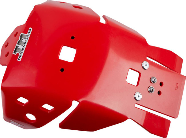 T.M. Designworks - HOMC-470-RD - Skid Plate - Red - Honda