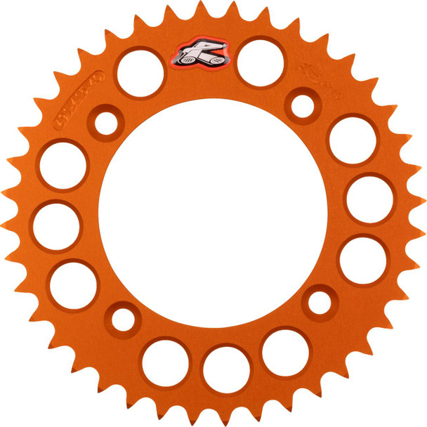 Renthal - 491--415-40P-OR - Rear Sprocket - Aluminum - 40 Tooth - Orange - Gas Gas/Husqvarna/KTM