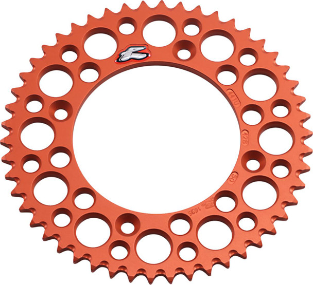 Renthal - 441U-428-50GPOR - Rear Sprocket - Aluminum - 50 Tooth - Orange - Gas Gas/Husqvarna/KTM