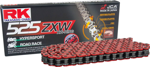 Rk - RR525ZXW-170 - 525 ZXW - Drive Chain - 170 Links - Red