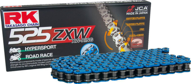 Rk - BB525ZXW-150 - 525 ZXW - Drive Chain - 150 Links - Blue