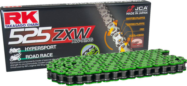 Rk - MM525ZXW-170 - 525 ZXW - Drive Chain - 170 Links - Green