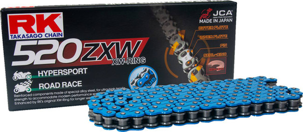 Rk - BB520ZXW-RL - 520 ZXW - Connecting Link - Rivet - Blue