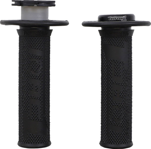 Torc1 - 4650-0202 - Defy Lock-On Grips - Diamond - KEV-TEC Ballistic Rubber - Black