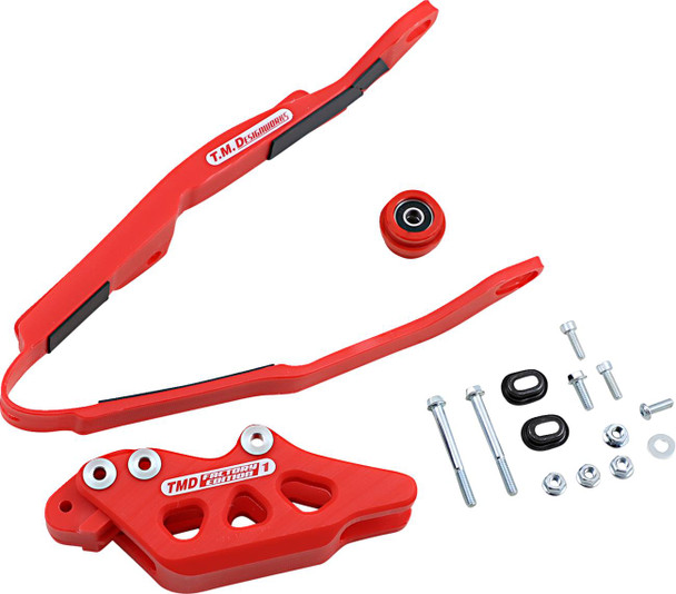 T.M. Designworks - HCP-H03-RD - Chain Guide/Slider - Honda - Red