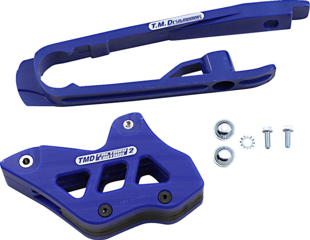 T.M. Designworks - DCK-KT3-BUS - Chain Guide/Slider - KTM/Husqvarna - Blue