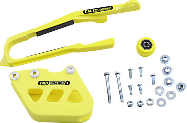 T.M. Designworks - SCP-OR2-YL - Chain Guide/Slider - Suzuki - Yellow