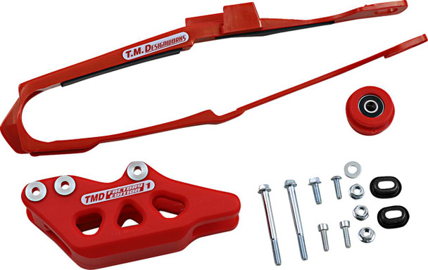 T.M. Designworks - DCK-OR10-RD - Chain Guide/Slider - Honda - Red