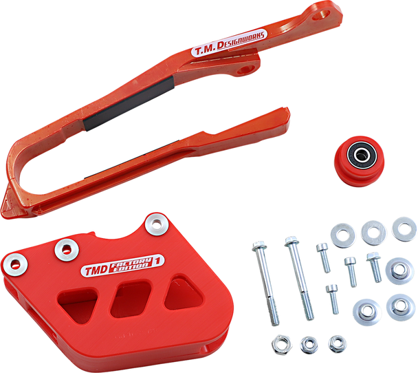 T.M. Designworks - SCP-OR2-RD - Chain Guide/Slider - Suzuki - Red