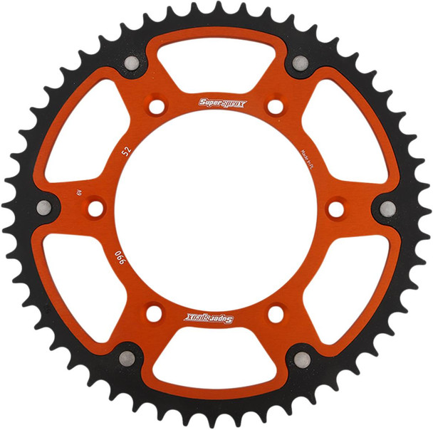 Supersprox - RST-990-52-ORG - Stealth Rear Sprocket - 52 Tooth - Orange - Husaberg/Husqvarna/KTM