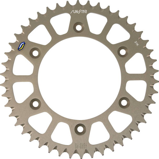 Sunstar Sprockets - 5-355946 - Rear Sprocket - 46 Tooth - Honda - Works/Gold