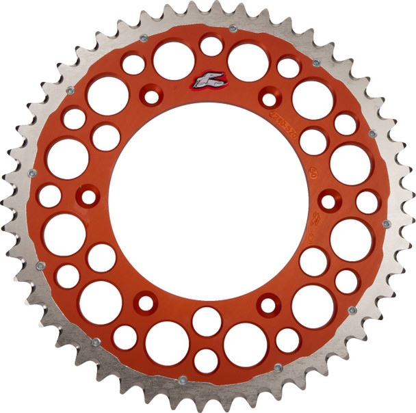 Renthal - 2240-520-50GPOR - Twinring™ Rear Sprocket - 50 Tooth - Orange