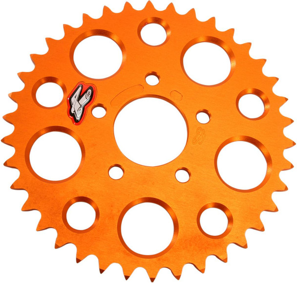 Renthal - 480--415-38P-OR - Rear Sprocket - Aluminum - 38 Tooth - Orange - KTM